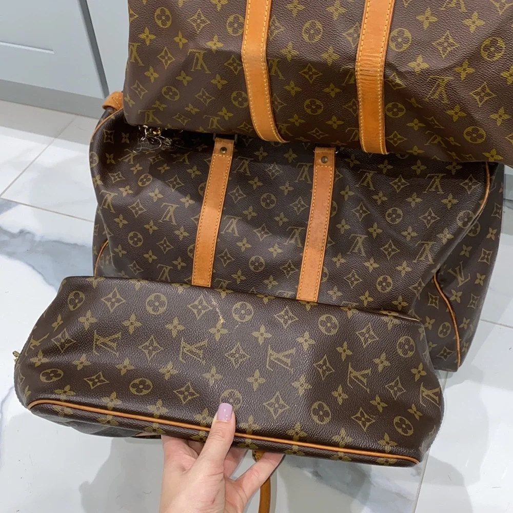 Bundle lot of 3 authentic Louis Vuitton bags Keepall 45 Keepall 50 and Deauville - Picture 8 of 12